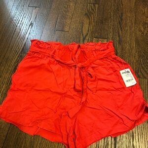 Charlotte Russe Women's Red High Waist Shorts